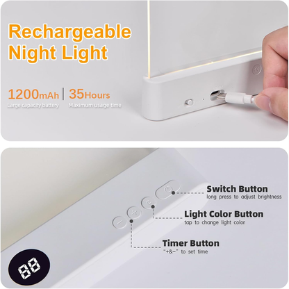 Flat LED Reading Light with Eye Protection